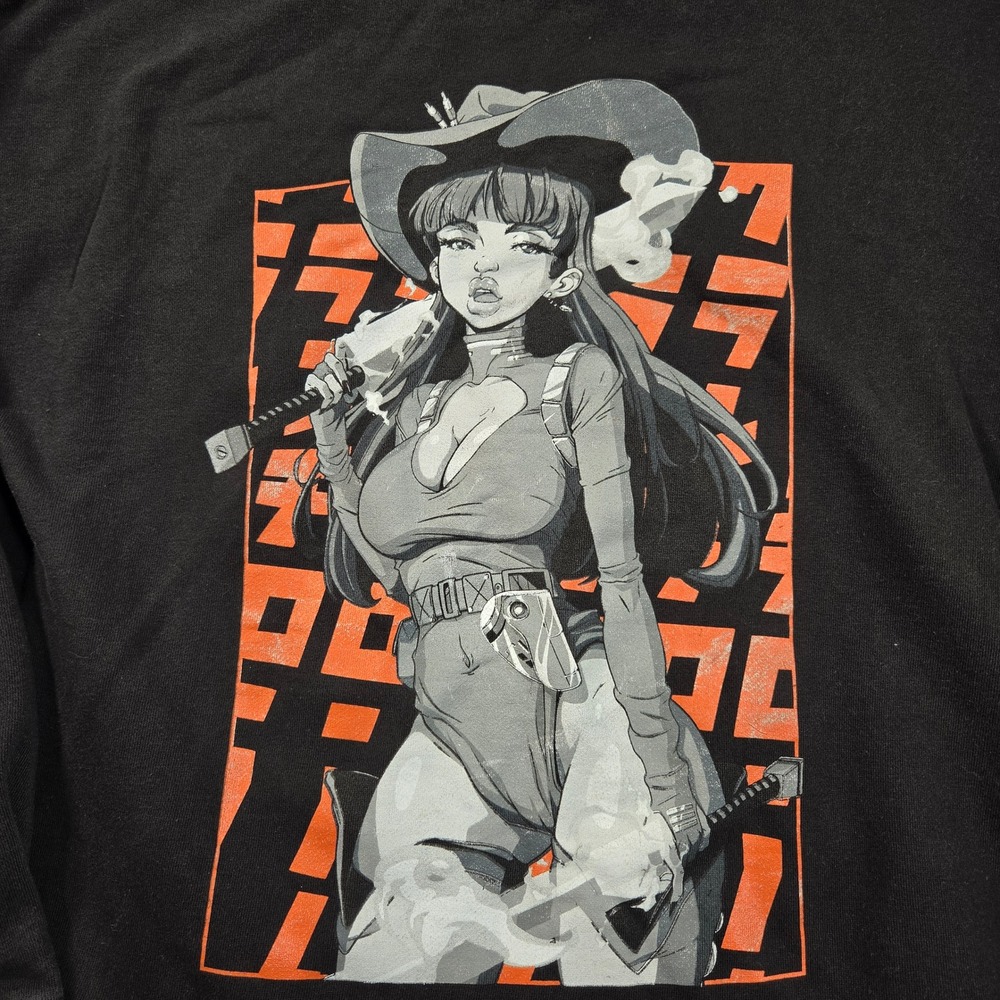 Crunchyroll x Megan Thee Stallion Savage 2020 Anime Graphic Hoodie Black Large